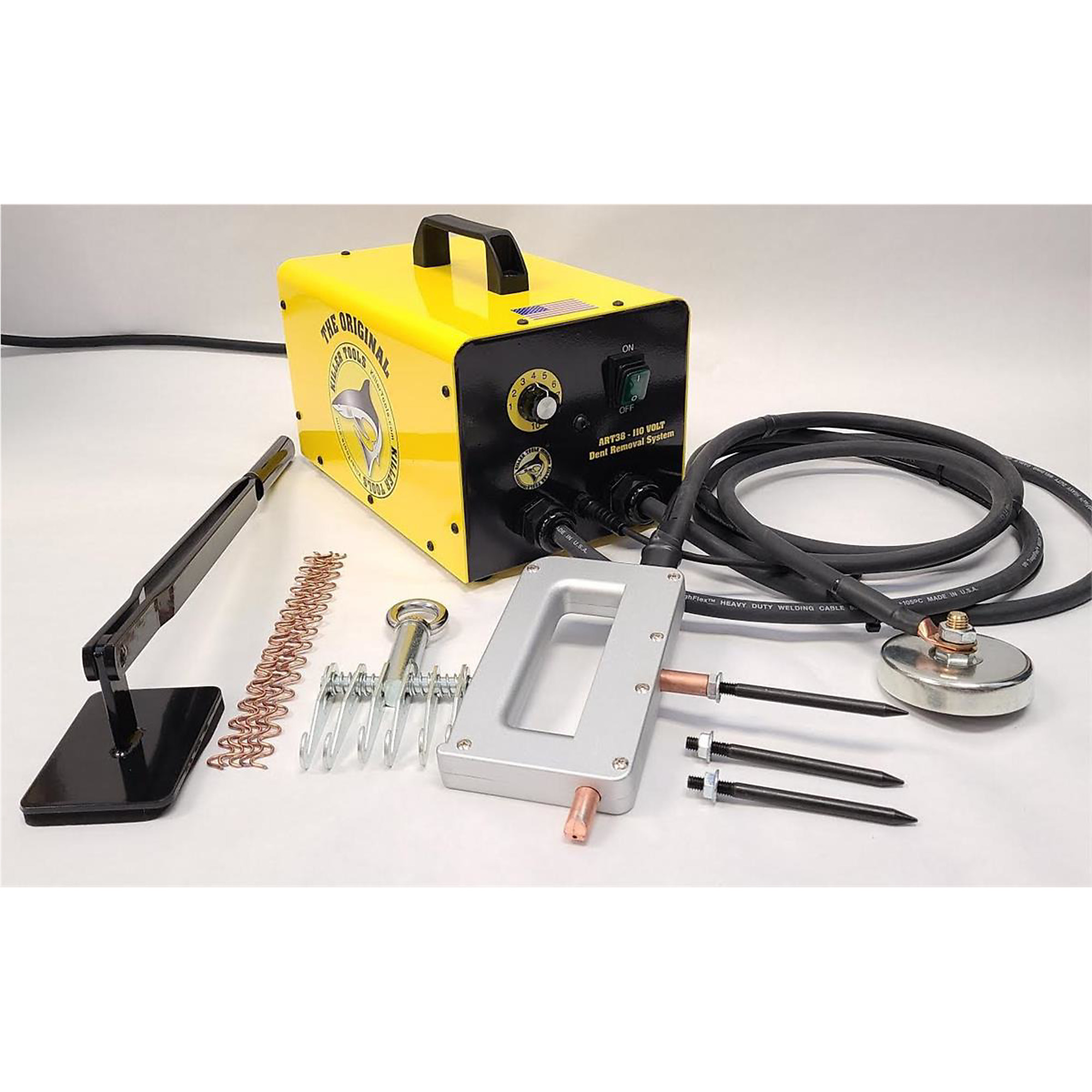 Killer Tools The Original Shark Dent Repair Tool — 220 Volt, Integrated Shrinking Tip, Heavy-Duty 12-ga. Cord, Model# KILART38-220